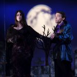 Isabelle Pickering as Morticia and Connor Marsh as Gomez, from The Addams Family, 2014
