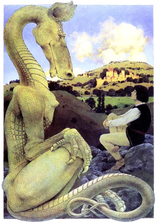 The Reluctant Dragon by Maxfield Parrish