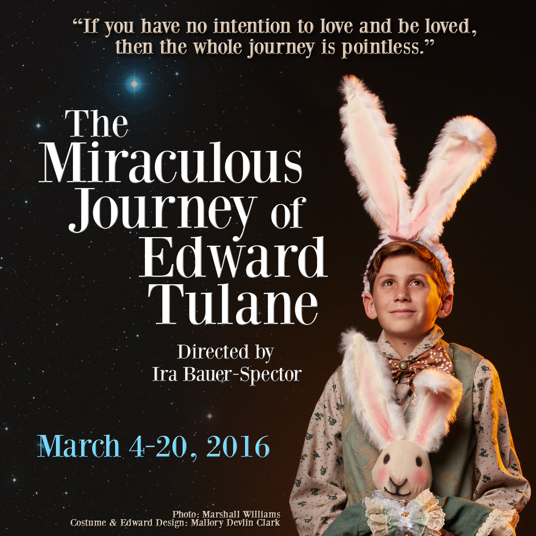 The Miraculous Journey of Edward Tulane (Official Trailer), TRAILER  DROP!!! Denver Children's Theatre's production of The Miraculous Journey  of Edward Tulane is one of the most BEAUTIFUL, MAGICAL, and POWERFUL